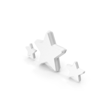 3 Stars Logo White PNG & PSD Images