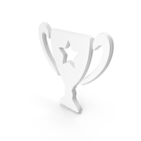 Win Trophy Star Logo White PNG & PSD Images