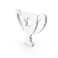 Trophy Win Star White PNG & PSD Images