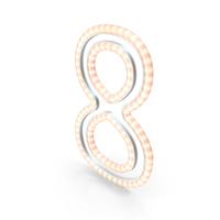 Christmas LED Garland Number 8 PNG & PSD Images