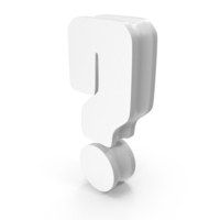 Question Mark Logo White PNG & PSD Images
