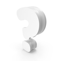 Question Mark Model White PNG & PSD Images