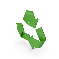 Green Recycle Symbol PNG & PSD Images