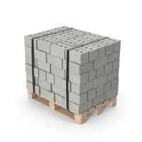 Concrete Bricks On Pallet PNG & PSD Images