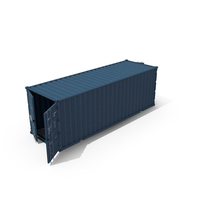 Blue Open Cargo Container PNG & PSD Images