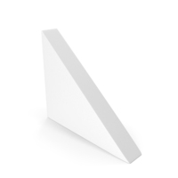 White Right Angled Triangle Shape PNG & PSD Images