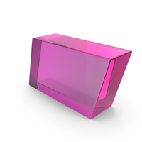 Pink Glass Parallelogram Shape PNG & PSD Images