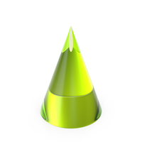 Green Glass Cone Shape PNG & PSD Images