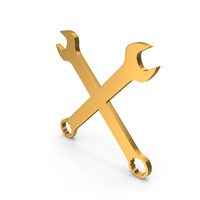 Wrench Gold PNG & PSD Images