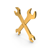 Wrench Gold PNG & PSD Images