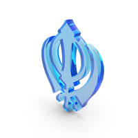 Religious SIKHISM Symbol Glass PNG & PSD Images