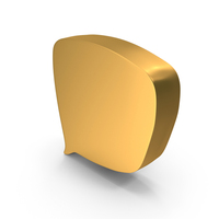 Speech Bubble Chat Gold PNG & PSD Images