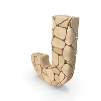 Rock Letter J PNG & PSD Images