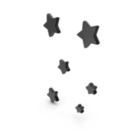 Stars Party Decoration Black PNG & PSD Images