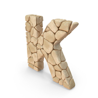 Rock Letter K PNG & PSD Images