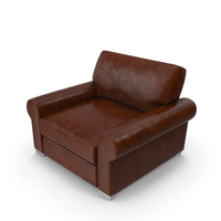 Brown Leather Armchair PNG & PSD Images