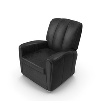 Leather Armchair Black PNG & PSD Images