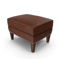 Brown Leather Ottoman PNG & PSD Images
