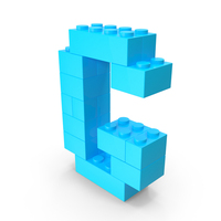Toy Bricks Cyan Letter G PNG & PSD Images