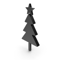 Tree Christmas Logo Black PNG & PSD Images