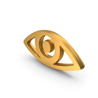 Eye Vision Logo Gold PNG & PSD Images