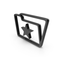 Folder Favourite Star Bookmark Logo Black PNG & PSD Images