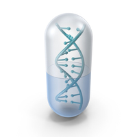 DNA Strand Inside Capsule Pill PNG & PSD Images