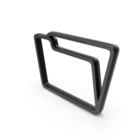 New Folder OutLine Logo Black PNG & PSD Images