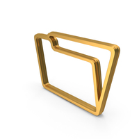 New Folder OutLine Logo Gold PNG & PSD Images