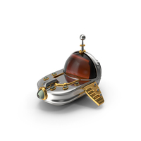Cartoon UFO Silver PNG & PSD Images