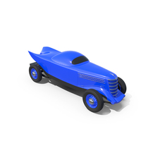 Blue Fantasy Race Car PNG & PSD Images