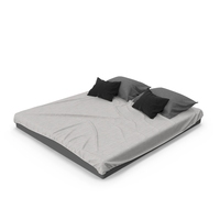 Bed Mattress and Sheet Set PNG & PSD Images