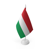 Hungary Flag On A Stand PNG & PSD Images