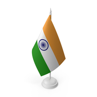 Indian Flag On A Stand PNG & PSD Images