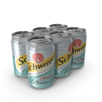 Six Beverage Can Schweppes PNG & PSD Images