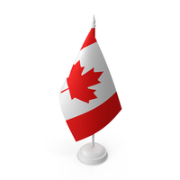Canada Flag On A Stand PNG & PSD Images