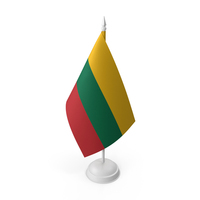 Lithuania Flag On A Stand PNG & PSD Images