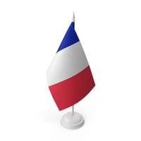 France Flag On A Stand PNG & PSD Images