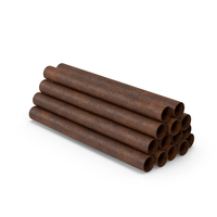 Rusty Metal Pipes Stack PNG & PSD Images