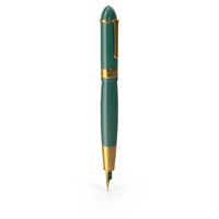 Green Fountain Pen PNG & PSD Images