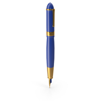 Blue Fountain Pen PNG & PSD Images