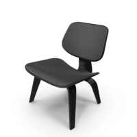Vitra Eames LCW Chair and Plywood Table PNG & PSD Images