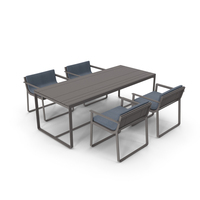 Banco Flat Outdoor Table & Chair PNG & PSD Images
