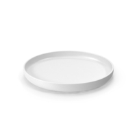 White Round Plate PNG & PSD Images