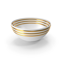 Striped Serving Bowl PNG & PSD Images