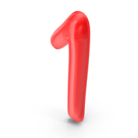 Balloon Numeral 1 PNG & PSD Images