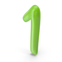 Balloon Numeral 1 PNG & PSD Images
