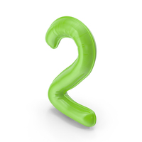 Balloon Numeral 2 PNG & PSD Images
