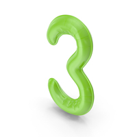 Balloon Numeral 3 PNG & PSD Images