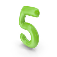 Balloon Numeral 5 PNG & PSD Images
